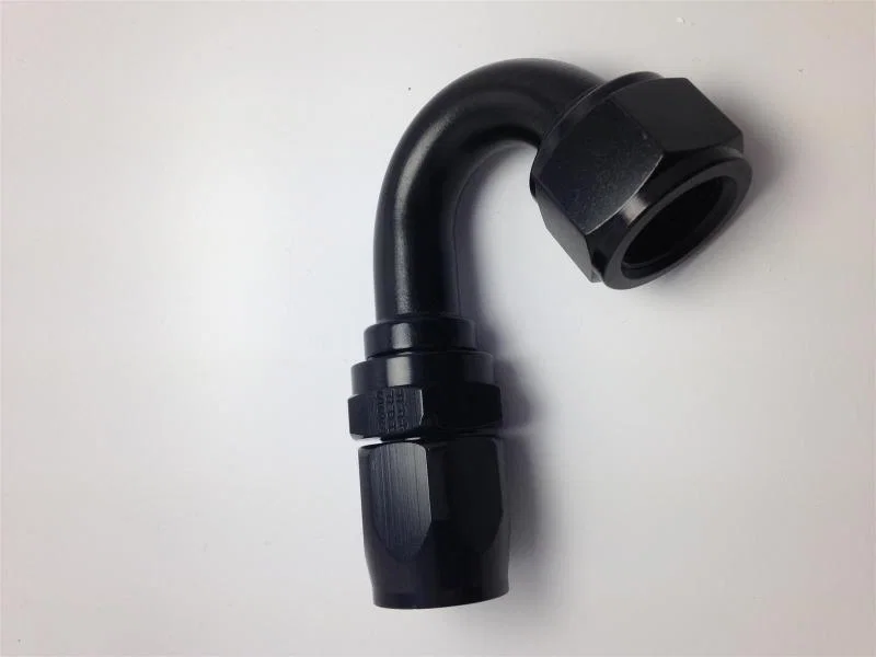 Fragola 231508-BL, 8AN x 150 Degree Pro-Flow Hose End - Black