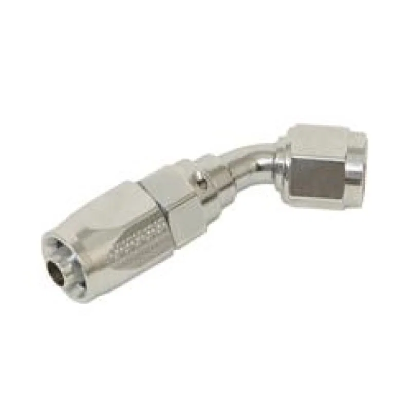 Fragola 224508-CH, 8AN x 45 Degree Pro-Flow Hose End Chrome