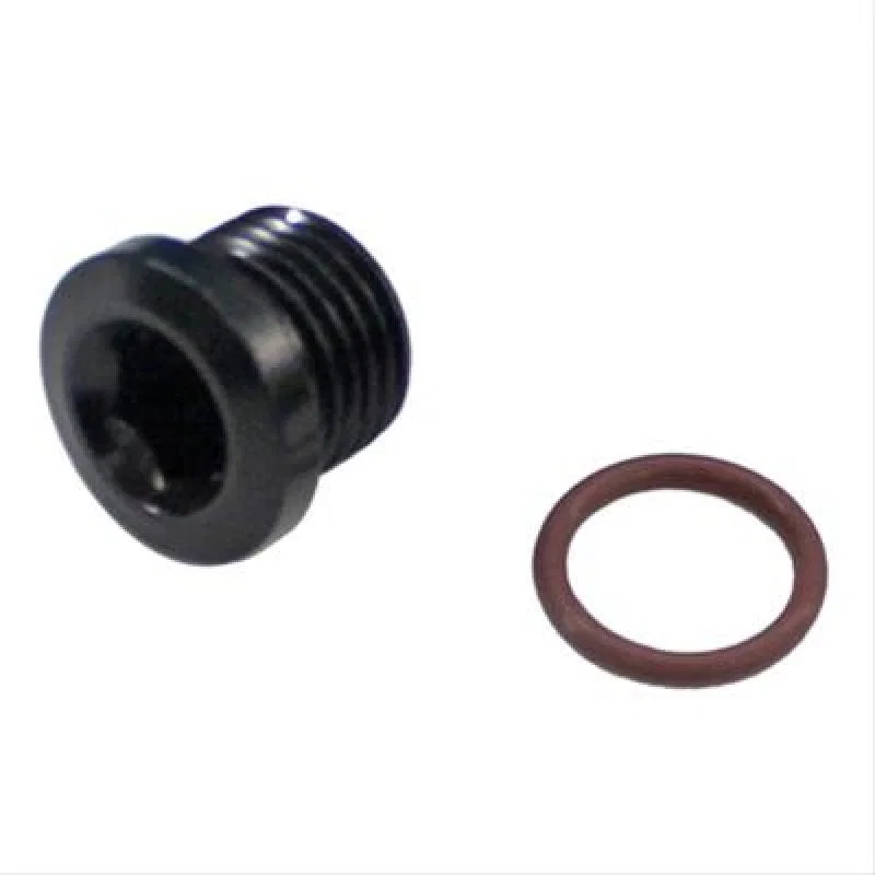 Fragola 481310-BL, 10AN (7/8-14) Socket Hex Port Plug - Black