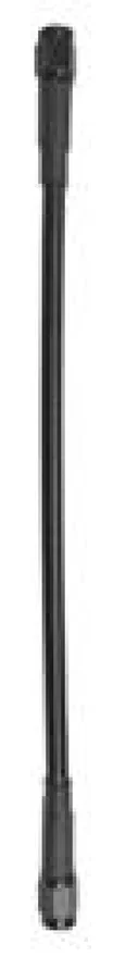 Fragola 312036, 3AN Black Covered Assembly Straight x Straight 36in