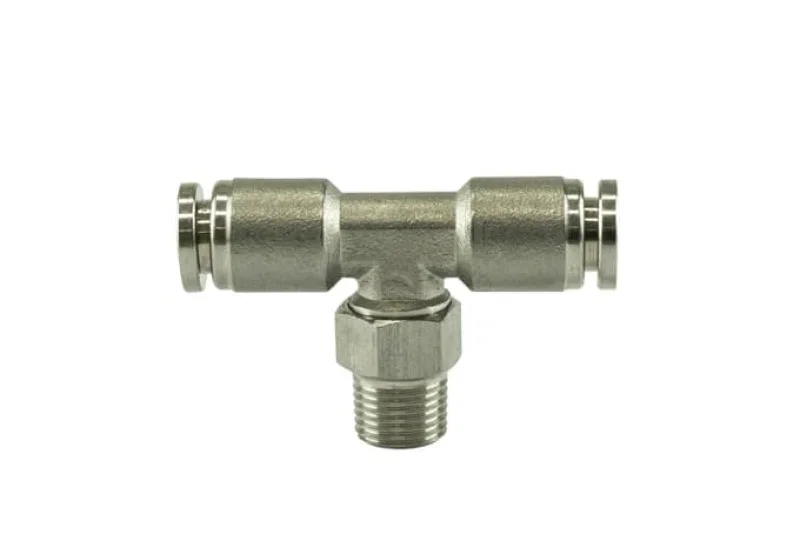 Turbosmart TS-0550-3055, 1/8 NPT to TEE 1/4 Pushloc Stainless Steel