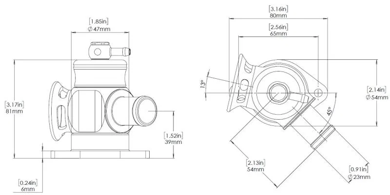 Turbosmart TS-0203-1290, BOV Kompact HKS Plumb Back
