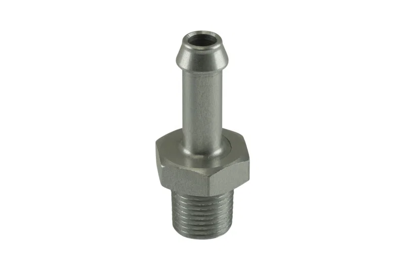 Turbosmart TS-NH-0306-CL, 6mm / 1/4in Hose End to 1/8 NPT Male Straight - Clear
