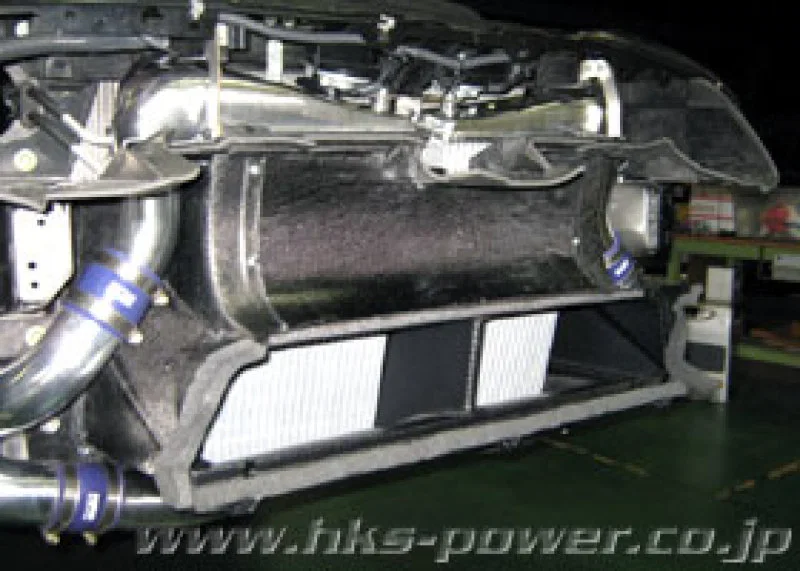 HKS 13001-AN013, 09 Nissan GTR R35 2 Core FMIC includes Carbon Air Duct and Full Piping Kits for Dodge Challenger