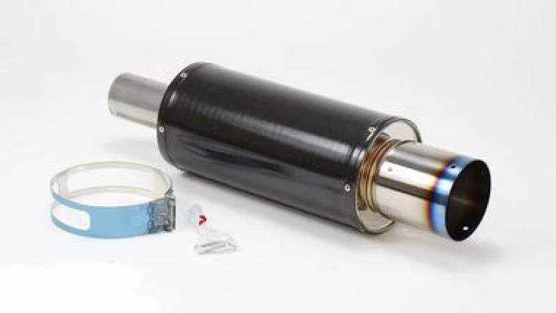 HKS 31012-BA001, Universal Carbon-Ti Cat-back Exhaust - 170mm Shell/75mm Diameter for Honda Pilot