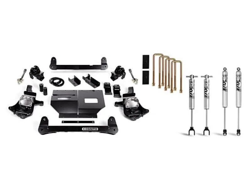 Cognito 110-P0778, 11-19 Chevy/GMC Silv/Sierra 2500/3500 HD 2WD/4WD 4in Std Lift Kit w/ Fox PSMT 2.0 Shocks