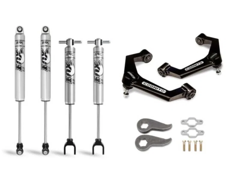 Cognito 110-P0928, 11-19 Chevy/GMC Silv/Sierra 2500/3500 HD 2WD/4WD 3in Perf Leveling Kit w/ Fox PS 2.0 IFP
