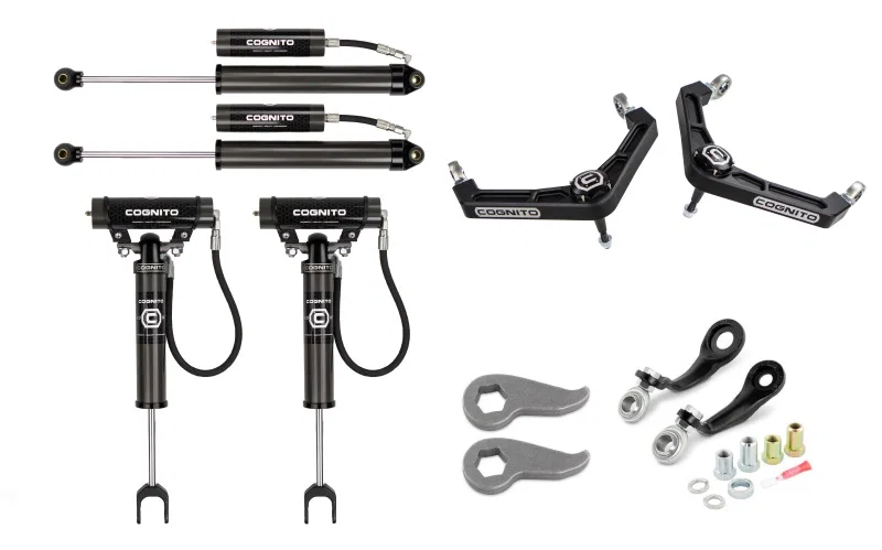 Cognito 110-P1420, 20-26 Chevrolet Silverado 2500 HD 3in Premier Billet UCA Leveling Kit w/ 2.0 RR Shocks