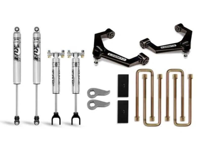 Cognito 110-P0883, 20-24 Chevy Silv/Sierra 2500/3500HD 2/4WD 3in Perf Ball Joint Lvl Lift Kit w/ Fox PS 2.0 IFP