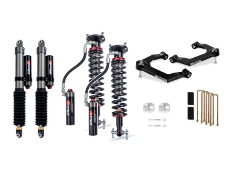 Cognito 210-P1138, 19-24 Chevy/GMC Silverado/Sierra 1500 2WD/4WD 3in Elite Leveling Lift Kit w/ Elka 2.5 Shocks
