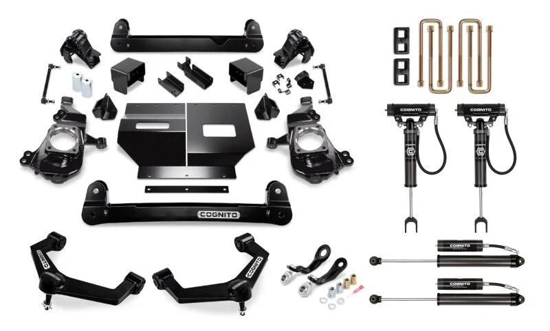Cognito 110-P1422, 2020+ GM 2500/3500 2WD/4WD 4in Performance Lift Kit w/ Cognito 2.0 RR Shocks & SM Series UCA