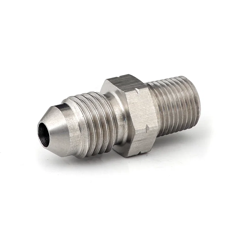 Go Fast Bits 3847, GFB 1/8in BSPT Male to -4AN Male Flare (Stainless Steel)