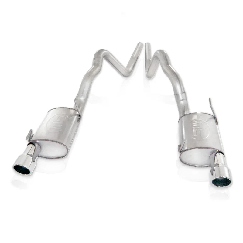 Stainless Works M09GTL, 2007-10 Shelby GT500 3in Catback S-Tube Mufflers for Ford Mustang