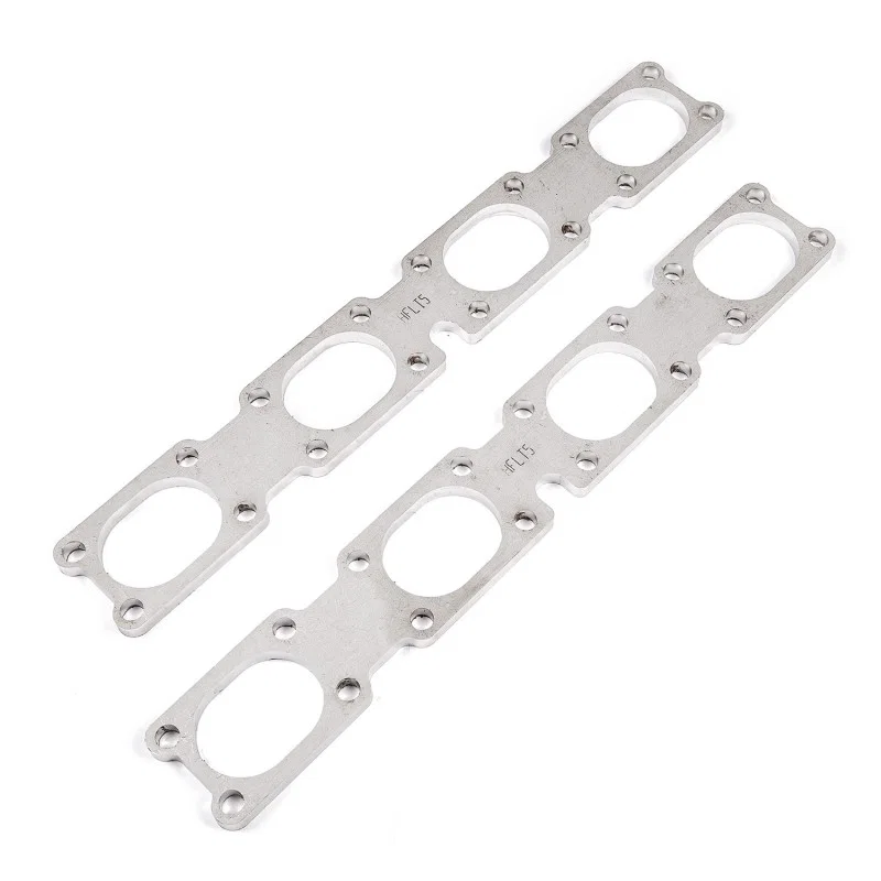 Stainless Works HFLT5, Chevrolet LT5 Flat Rectangular Port Header 304SS Exhaust Flanges 2in Primaries
