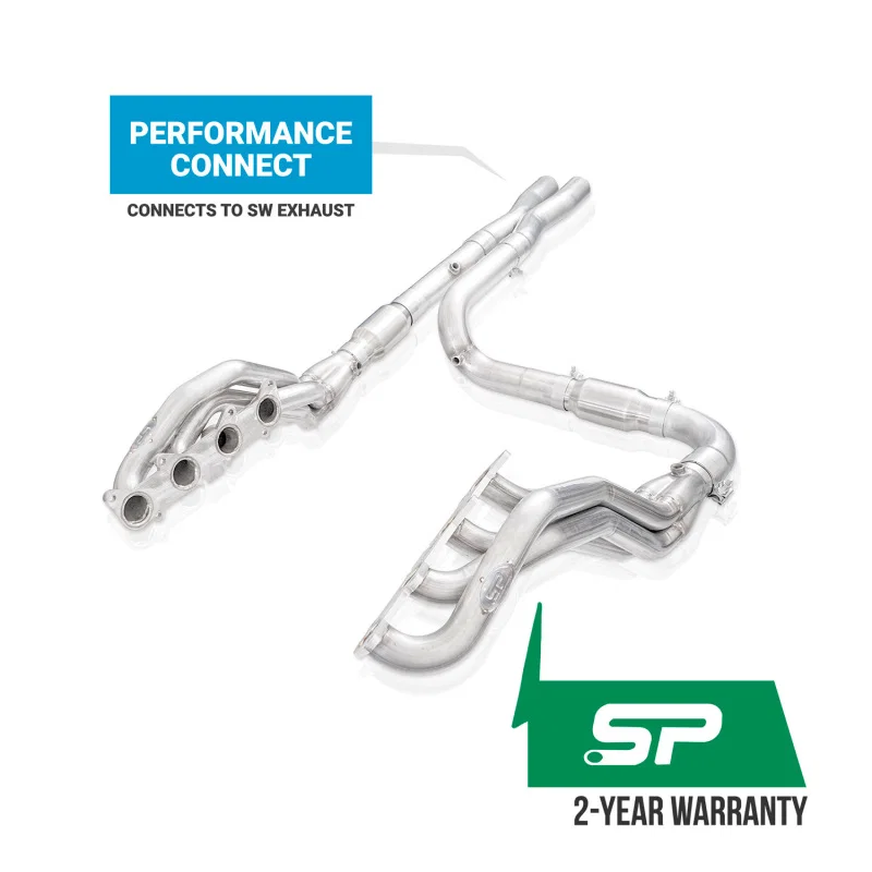 Stainless Works SFT18HCAT, 15-25 Ford F-150 5.0L Stainless Power Header Kit Performance Connect
