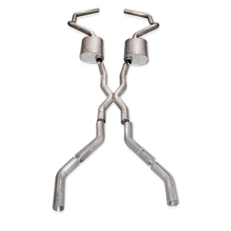 Stainless Works CA676925CS, Chevy Camaro 1967-69 Exhaust 2.5in Stainless with X-Pipe