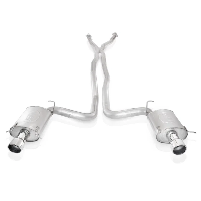 Stainless Works CTSVEX, 2004-07 Cadillac CTS-V 3in Exhaust X-Pipe Chambered Mufflers 4in Tips