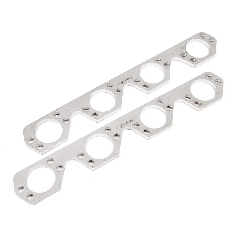 Stainless Works HFSBFTFHP200, Small Block Ford Trick Flow High Port Header 304SS Exhaust Flanges 2in Primaries