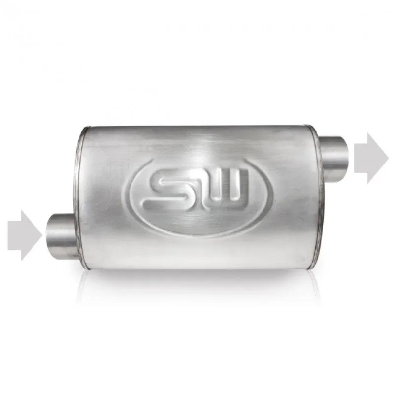 Stainless Works TM5S25O25OPS, 2.5in ID OFFSET INLET/ 2.5in OD OFFSET OUTLET (ON OPPOSITE SIDES) 5inX9in