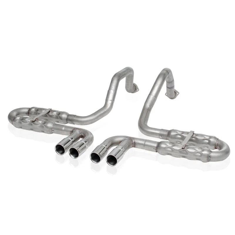 Stainless Works VC5CHAM, 1997-04 Corvette C5 2-1/2in Axle Back Quad Rolled Edge Tips