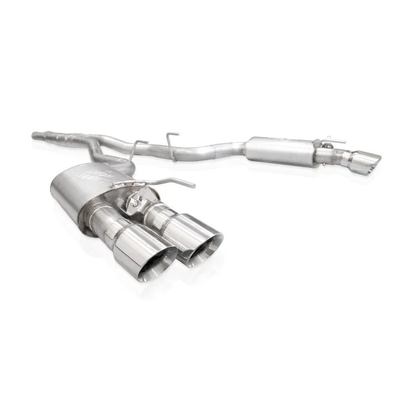 Stainless Works M24QUADXPCL, 2024 Mustang GT Catback Quad Tips Legend Sound X-Pipe Performance Connect Exhaust