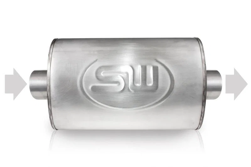 Stainless Works TM4S22C22C, 2.25in ID CENTER INLET/ 2.25in OD CENTER OUTLET 4inX8in