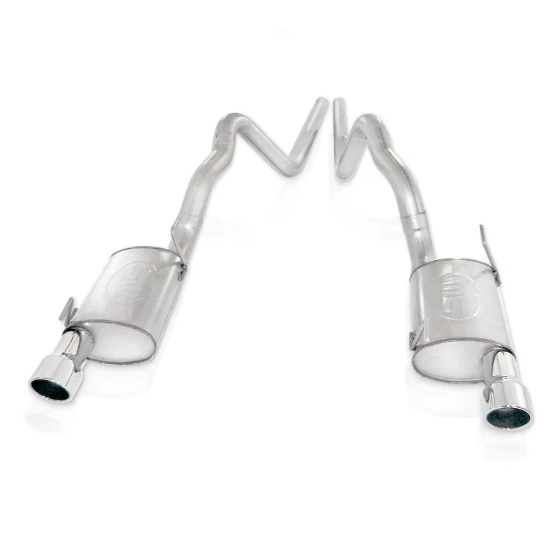 Stainless Works M08GTL, 2007-10 Shelby GT500 3in Catback X-Pipe S-Tube Mufflers for Ford Mustang