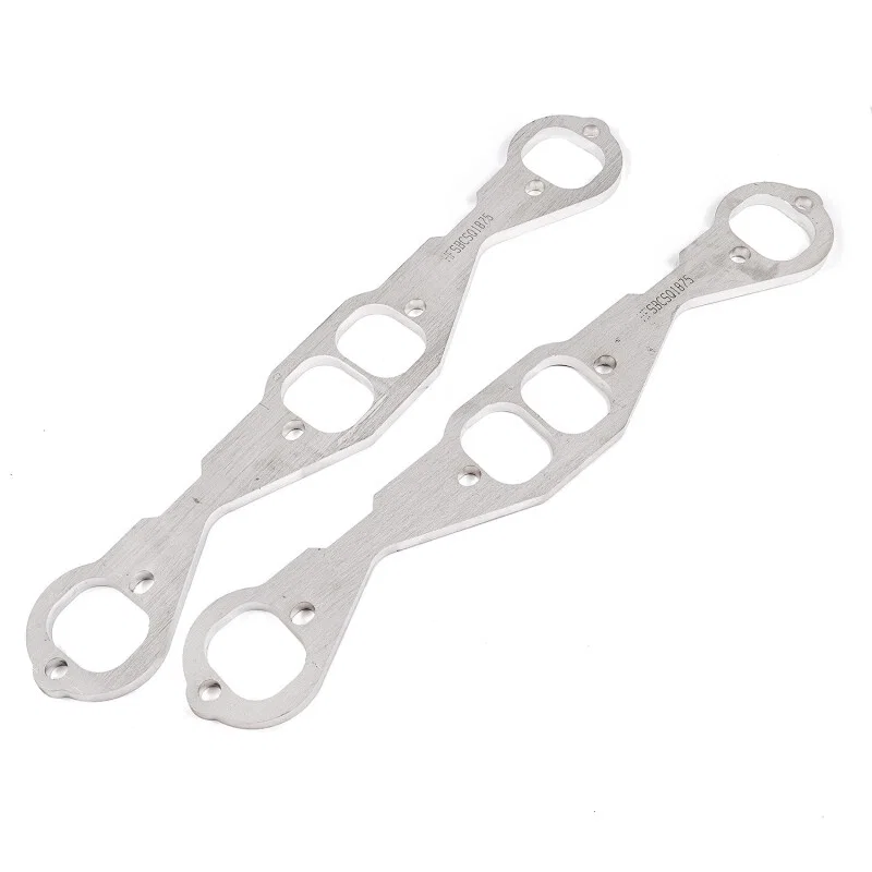 Stainless Works HFSBCSQ175, Small Block Chevy Squared Oval Port Header 304SS Exhaust Flanges 1-3/4in Primaries