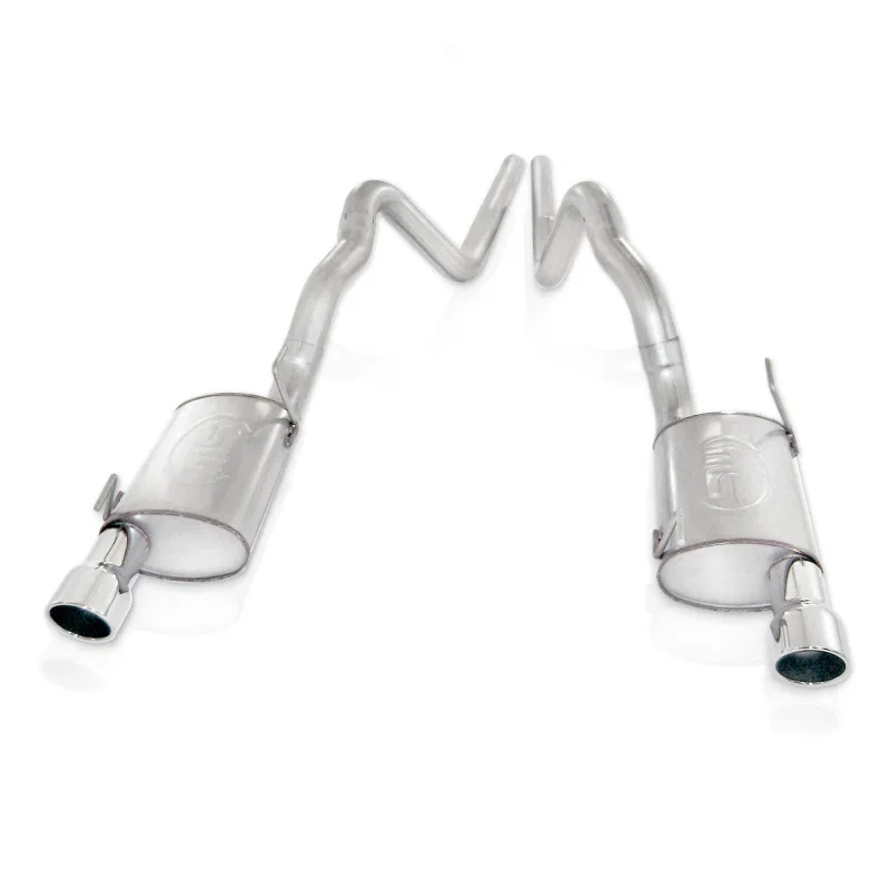 Stainless Works M08GT, 2007-10 Shelby GT500 3in Catback X-Pipe Chambered Mufflers for Ford Mustang