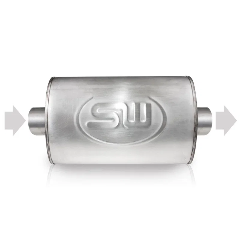 Stainless Works TM4C22C22C, 2.25in ID CENTER INLET/2.25in OD CENTER OUTLET 4inX8in