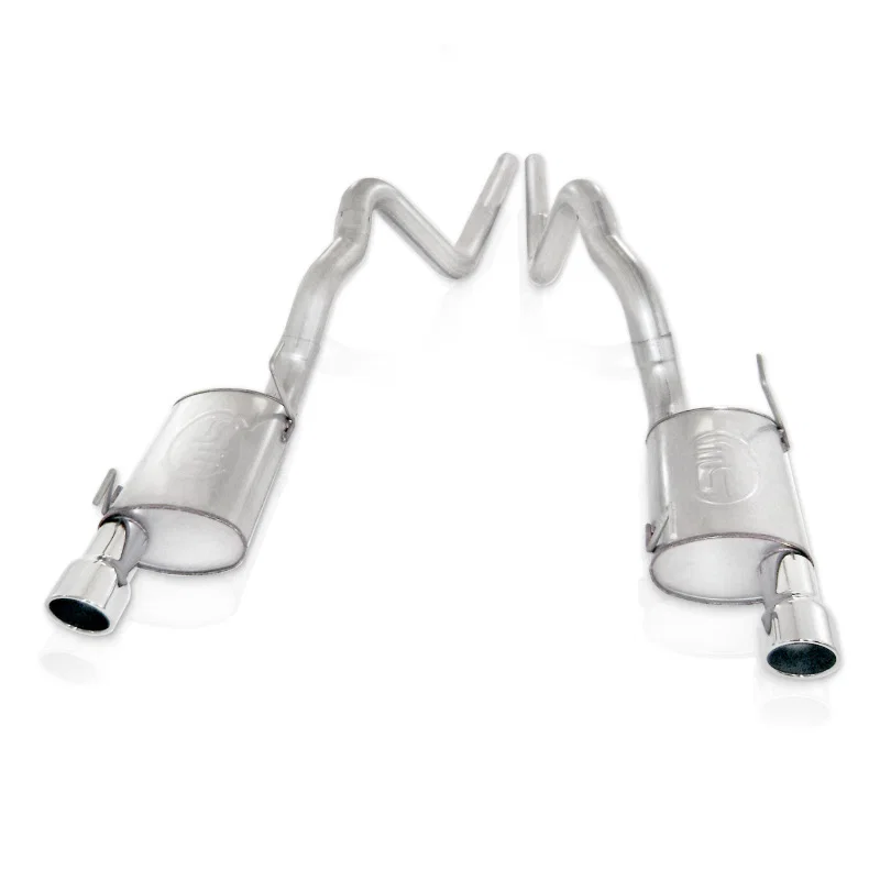 Stainless Works M09GT, 2007-10 Shelby GT500 3in Catback Chambered Mufflers for Ford Mustang