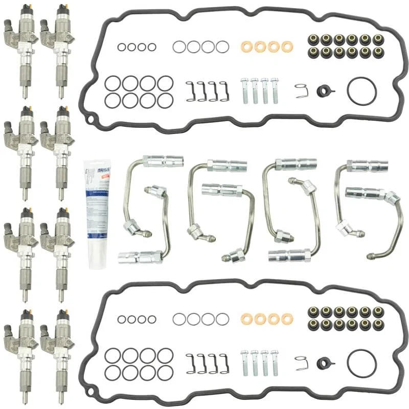 Industrial Injection 412603, 01-04.5 Chevrolet Duramax LB7 Stock Bosch Reman Injectors w/ Install Kit