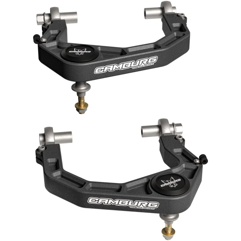 Camburg CAM-110309-GRY, 2024 Ford Ranger 2wd/4wd KINETIK Performance Billet Uniball Upper Arms (GRAY)