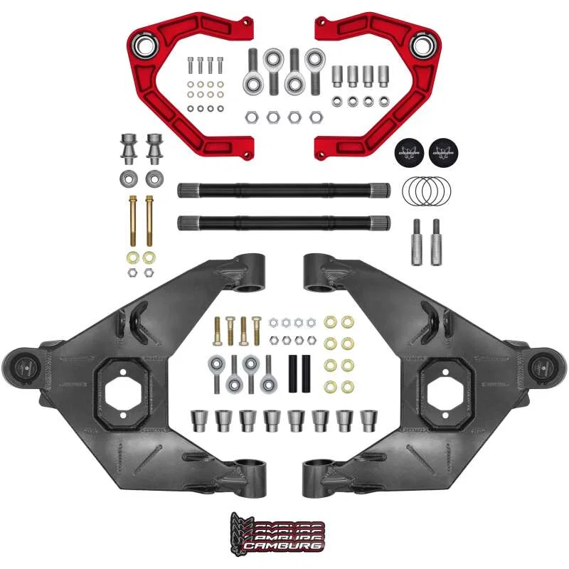 Camburg CAM-110243-K-RED, 21-25 Ford Bronco 21-25 Trail Series L/T Kit w/ Axles (BILLET UCA) (RED)