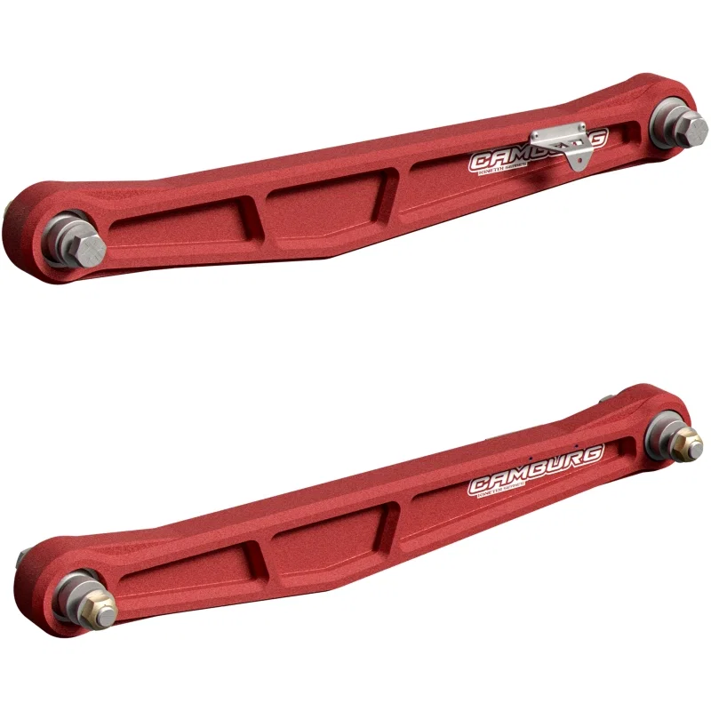 Camburg CAM-120035-RED, Ford Bronco Raptor 22-24 KINETIK Series Rear Billet Trailing Arm Kit (RED)