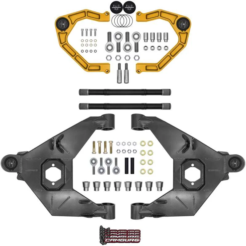 Camburg CAM-110243-KX-GLD, 21-25 Ford Bronco 21-25 Trail Series L/T Kit w/ Axles (BILLET XJ UCA) (GOLD)