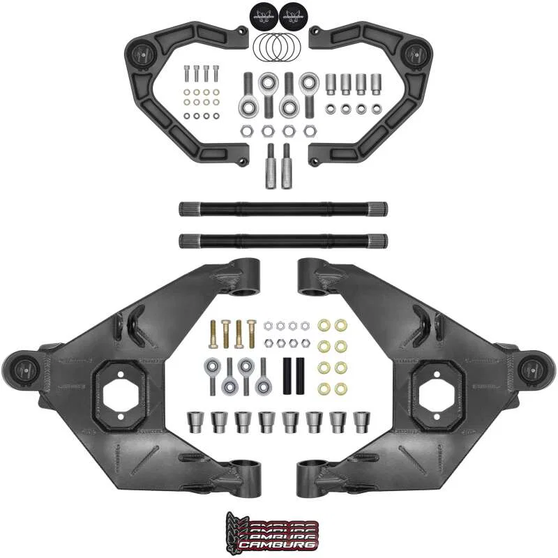 Camburg CAM-110243-KX-GRY, 21-25 Ford Bronco Trail Series L/T Kit w/ Axles (BILLET XJ UCA) (GRAY)
