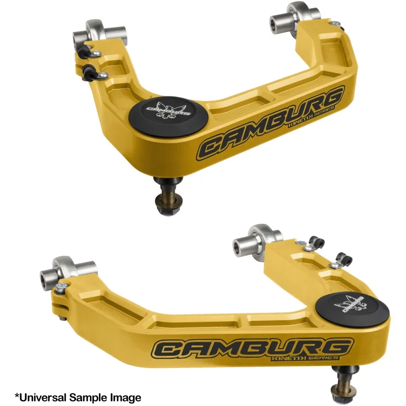 Camburg CAM-210099-GLD, Chevy/GMC 1500 2WD/4WD 19-23 KINETIK V2 Performance Billet Uniball Upper Arms (Gold)