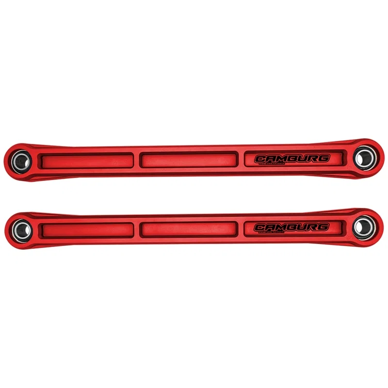 Camburg CAM-120032-RED, Ford Bronco 21-23 KINETIK Series Rear Billet Lower Trailing Arm Kit (Red)