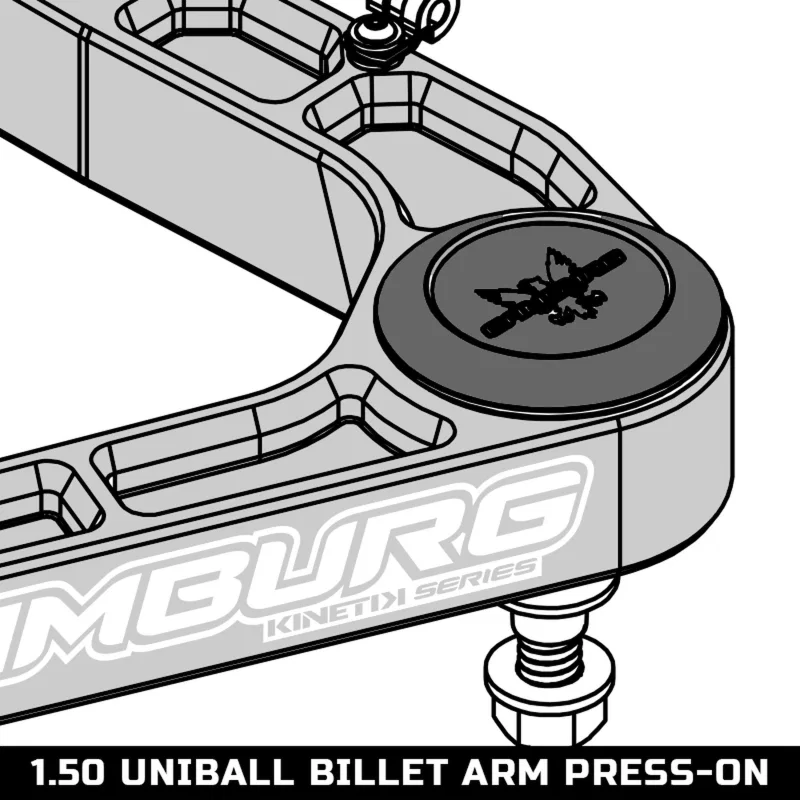 Camburg CAM-010067, 1.50 UCA Uniball Cap Kit (press-on)