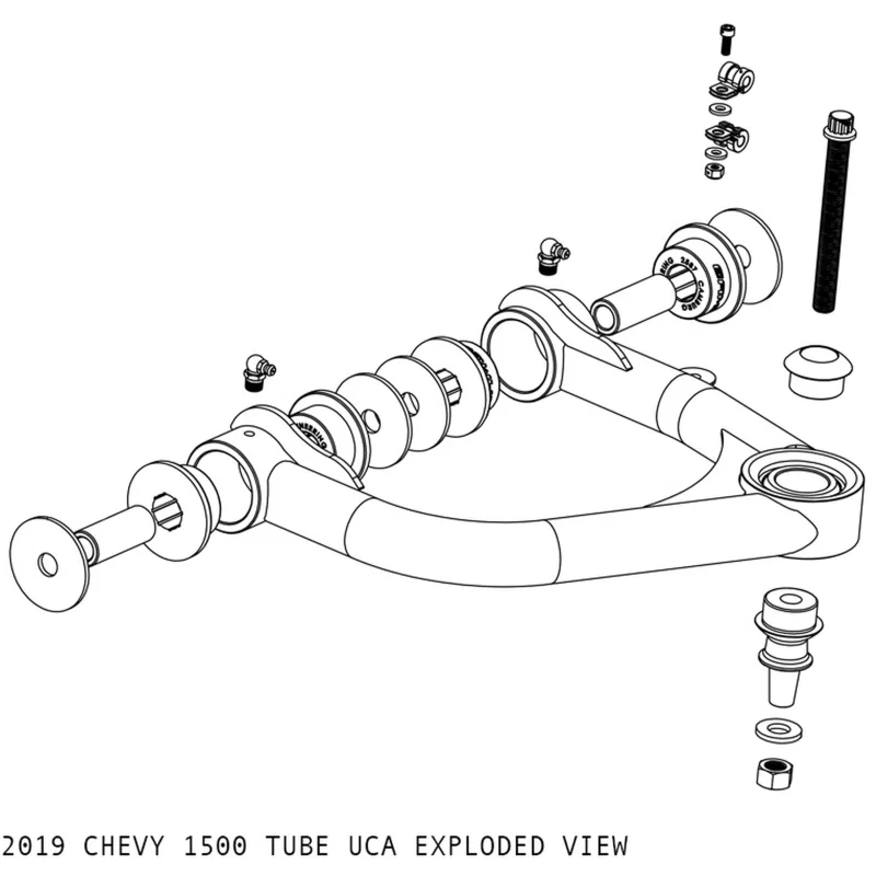 Camburg CAM-210065, Chevy/GMC 1500 2WD/4WD 19-23 1.25in Performance Uniball Upper Arms