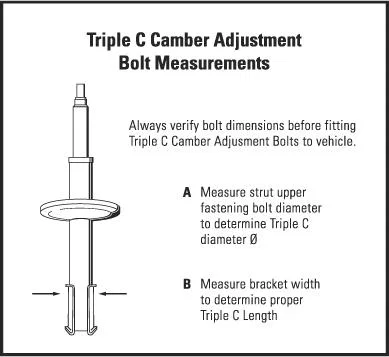 H&R TC114, Triple Camber Adjustment Bolts - 14mm