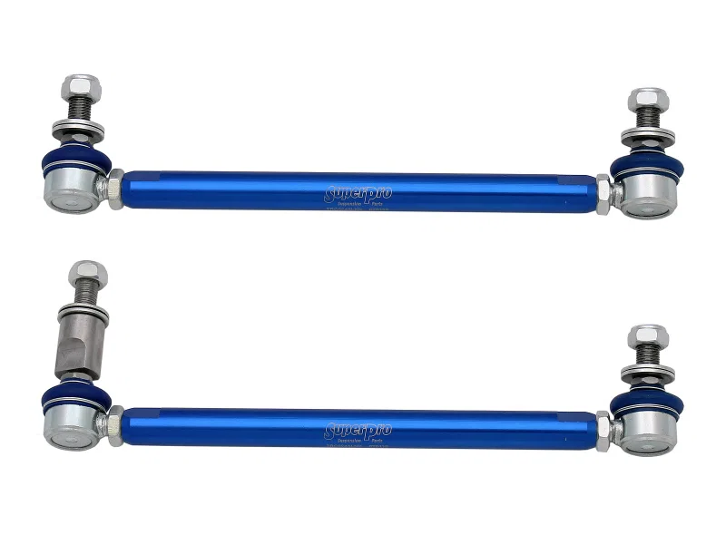Superpro TRC4301, Quattro Premium Front HD Adjustable End Link Set w/ DCC Adapter for Volkswagen and Audi