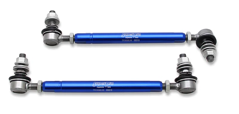 Superpro TRC12200, 2001 Toyota Highlander Limited Front HD Adjustable End Link Set (12mm Studs 254mm-305mm)