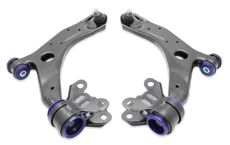 Superpro TRC1051, 10-14 Mazda3 Front Lower Control Arm Set W/ Sp Bushings for 2010-2013 Mazda 3
