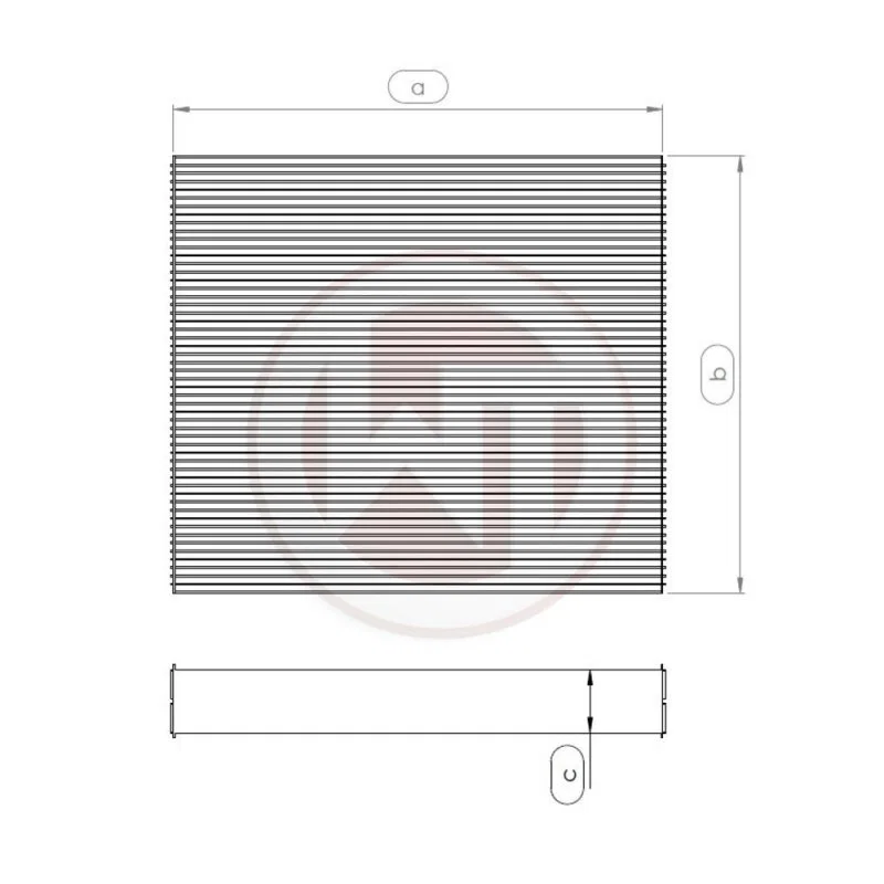 Wagner Tuning 004001013-001, 685x489x50mm Radiator Core
