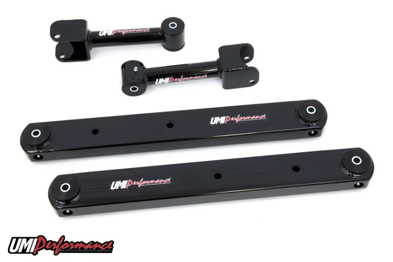 UMI Performance 302116-B, 78-88 GM G-Body Rear Control Arm Kit Fully Boxed Lowers