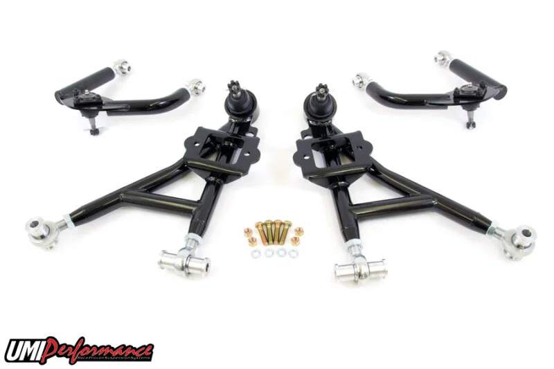 UMI Performance 230010-B, 93-02 GM F-Body Front A-Arm Kit Adjustable Drag