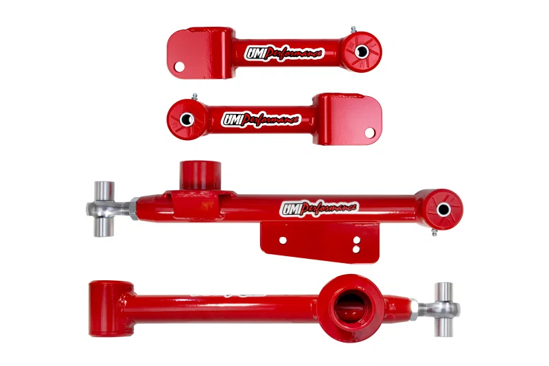 UMI Performance 101416-R, 99-04 Ford Mustang Upper & Lower Rear Control Arms Kit