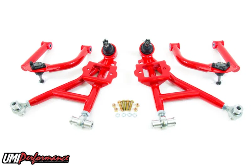 UMI Performance 230011-R, 93-02 GM F-Body Front A-Arm Kit Adjustable Lower Budget Drag